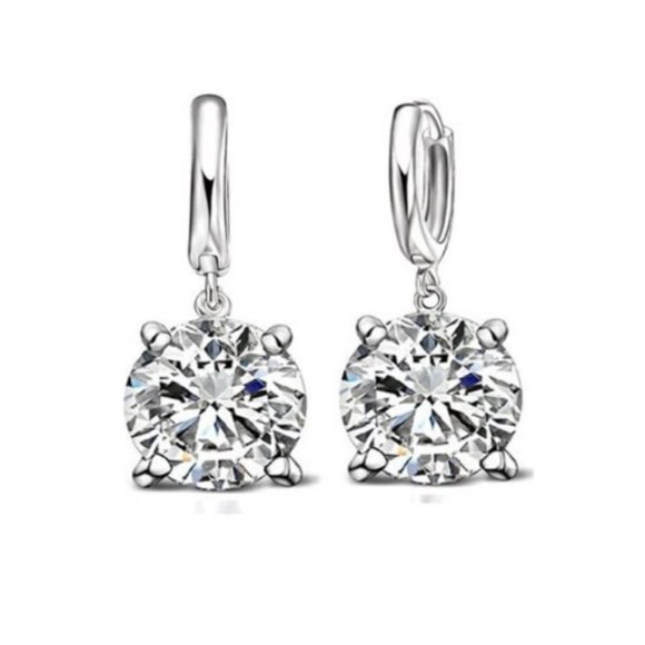 ❤️ NEW 💎 925 Sterling Silver Earrings And Necklace Set Bundle Round Gift - Picture 3 of 4